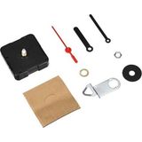 Perel Kwartsklokmechanisme, reparatieset, lengte minutenwijzer 5.5 cm, zwarte wijzers met rode secondewijzer