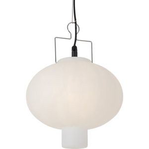 QAZQA pion - Moderne Hanglamp voor buiten - 1 lichts - Ø 35 cm - Wit - Buitenverlichting