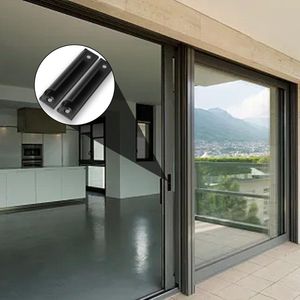 4 stuks meubeldeurgrepen, aluminium schuifdeurgrepen, zwart gebogen keukengrepen, voor balkondeuren, schuifdeuren, laden, meubelbeslag