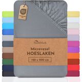 NatureMark - Microvezel Laken - Middengrijs - 120 x 200 cm