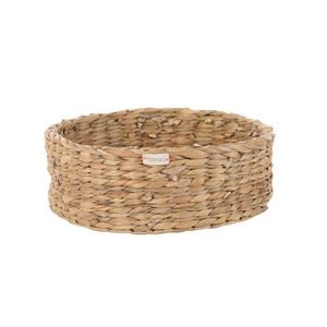 Yoshiko - Trat - ronde opbergmand - manden - set M-L-XL - naturel - waterhyacint - riet