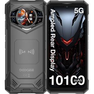 DOOGEE S200X 5G Simlockfreie Smartphone 32GB 512GB, 33W snelladen, 6,72'' AMOLED-scherm, 100MP, NFC,Zwart