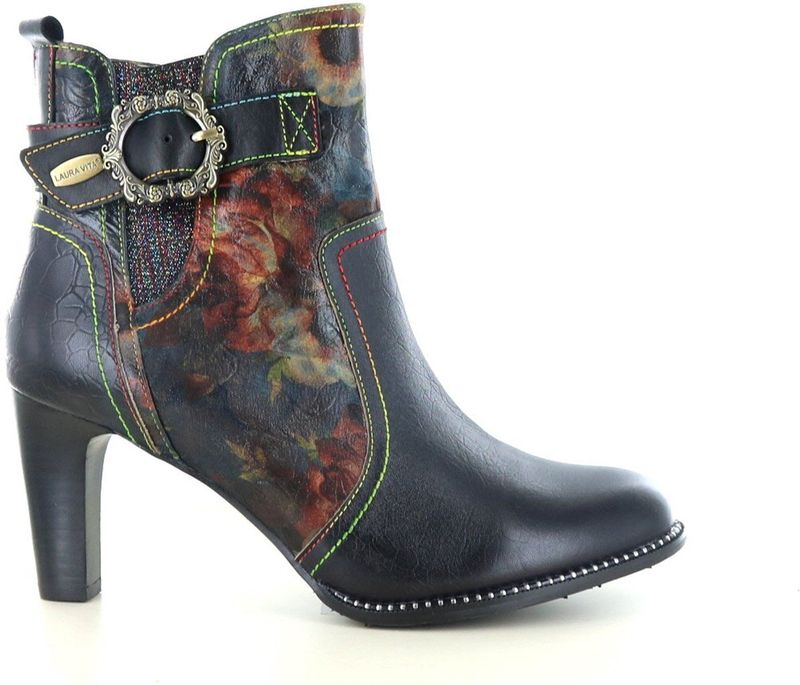 Laura Vita - Alcbaneo 265 - Enkellaars - Kleurrijke Bloemenprint