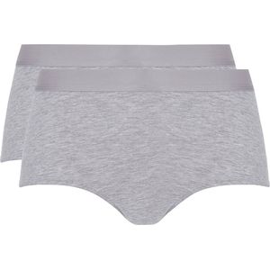 ten Cate high waist slip grijs melee 2 pack voor Dames - Maat S