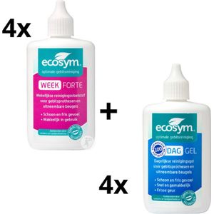 4x Ecosym Weekbehandeling + 4x Dagbehandeling gel - 8x 100 ml