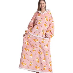 Oversized hoodie deken met enorme zak voor optimaal comfort