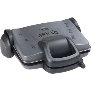 Contactgrill - Tosti IJzer - Panini Grill - Anti Aanbaklaag - 1800W - Zwart