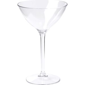 Depa Cocktail/Martini glazen - 4x - transparant - onbreekbaar kunststof - 300 ml - Feest glazen