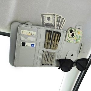 Zonneklep Organizer voor Auto's - Multi-Pocket Netrits voor Documenten, Sleutels en Zonnebrillen - Auto-interieuraccessoires