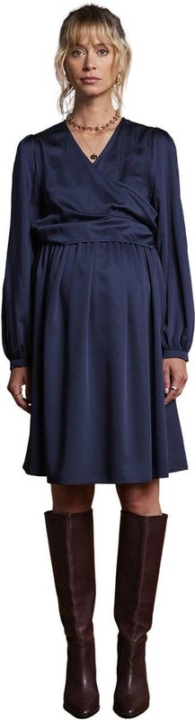 Envie de Fraise - Gekruiste Zwangerschapsjurk - Wikkelhals - Ultrafijn Breisel