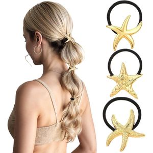 Allecto plus - Elastische Metalen Haar Manchetten voor Paardenstaarten - Gouden Haar Banden - Vrouwen Accessoires
