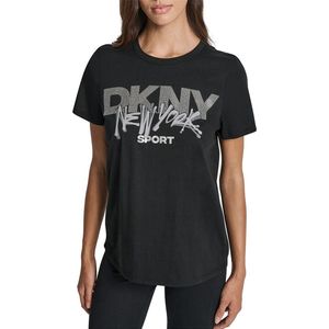 Dkny Dw8000049 T-shirt Met Korte Mouwen Zwart L Vrouw