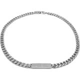 GUESS X-Logo Heren Ketting Staal - Zilver