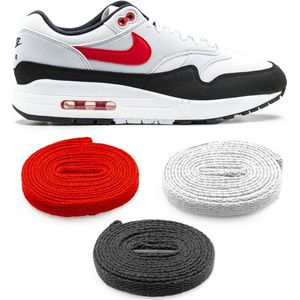 Air Max 1 Chili 2.0 Lace Pack - Sneakerveters - Veters - Plat - Breedte 8mm - 120cm