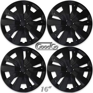 Wieldoppen set SHURIKEN-B 16 inch in mat zwart. Set a 4 stuks (CONTROLEER UW BANDENMAAT en lees a.u.b. de onderstaande, uitgebreide tekst!)