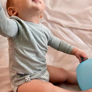 Baby T-shirt met lange mouwen OrganicEra Biologische baby T-shirt body