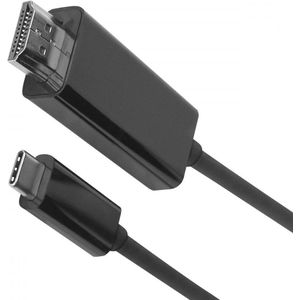 Fontastic 251771 USB-C naar HDMI kabel - USB 3.2 Gen 1 - Thunderbolt 3 - 8K resolutie ondersteuning - 1.8m - Zwart
