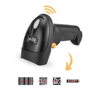 NAVIX - Draadloze Barcode Scanner - QR Code - Handscanner - Draadloos Scannen