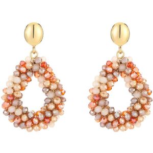 Oorbellen Crystal Druppel Party - Orange Mix - Cadeau - Party - Feestdagen