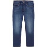 Jeans - Blauw - Denim - Regular Pasvorm - Gewassen Effect