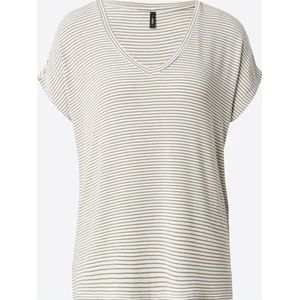 T-shirt - Gestreept - Jersey - V-hals - Losse Pasvorm