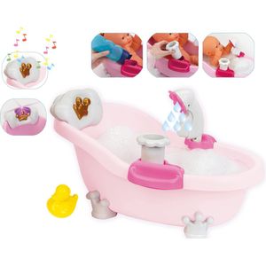 Klein Toys Baby Coralie Speelgoed Pop Bad - Incl. Accessoires - Incl. Licht - Incl. Geluid - Roze