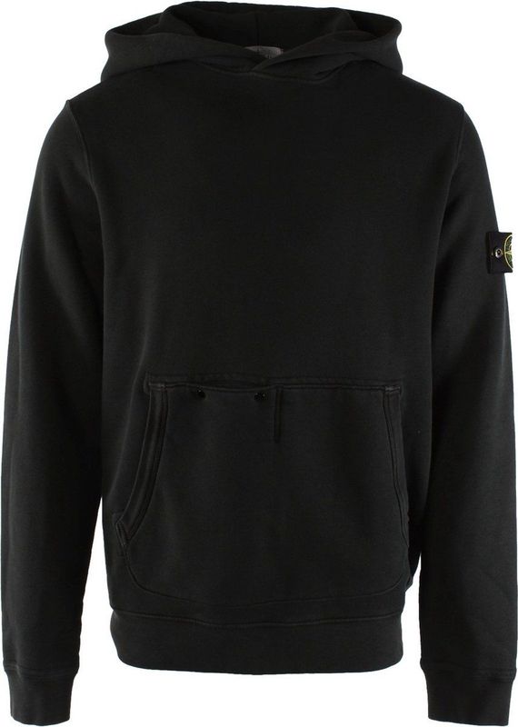 Stone Island - Hoodie - Zwart - Katoen