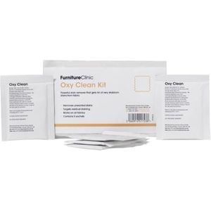 Oxy Clean Kit (10 zakje in 1 verpakking) - Furniture Clinic - vlekkenverwijderaar voor stof - Verwijdert ongewenste vlekken - Pakt gele/bruine vlekken aan - Werkt op alle soorten en kleuren stof - Eenvoudig aan te brengen - Bevat 10x5g zakjes