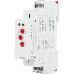 Relaismodule AC/DC 12 V 240 V multifunctioneel vertragingstijdrelais DIN-railrelaismodule - industriële installaties lichtregeling