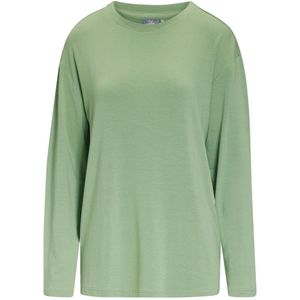 Essenza - Denna Uni - Top - Basil Green - Lange Mouw