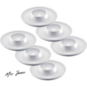 Mrs. Jones Collection Eierdopjes stapelbaar - Rond - 10 cm - Kunststof - Wit .