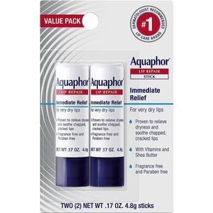 Aquaphor Lip Repair Stick - Lipbeschermer - Hydraterende lippenbalsem 2 stuks