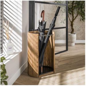 Paraplubak Wave - Zandkleur - Rond - Mangohout - 33x50 cm