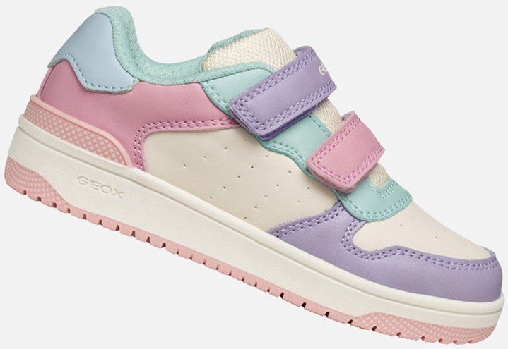 GEOX - J Washiba Girl - Basketbalschoenen - Rozen - Lage Baskets voor Meisjes