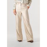 Freebird wide leg regular waist broek goud