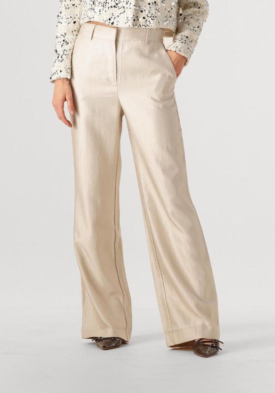 Freebird Dames broek beige (Maat: XS) - Metallic