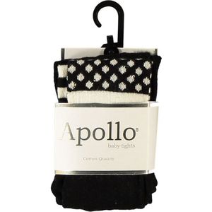 Apollo Babymaillot Stip Junior Katoen Zwart/wit Maat 68/74