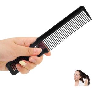 Allecto Premium - Professionele Zakkam voor Heren - Haar- en Kapperskam - Grove kam voor alle haartypes - Zwart (Noir) - Kappersbenodigdheden