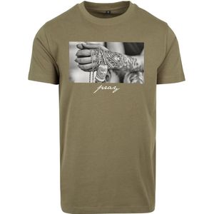 Mister Tee - Pray 2.0 - Heren T-shirt - Olijfgroen
