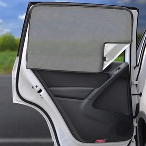 Magnetisch zonwerend gordijn voor in de auto, bescherming voor baby's met uv-bescherming, reflecterend hittewerend gordijn, privacybescherming, set van 2, achterruit