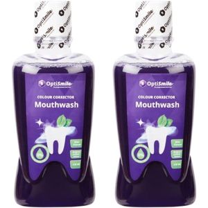 Mondwater Optismile - Colour Corrector - Mintsmaak - 250 ml - Set van 2