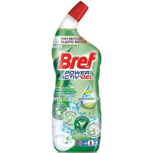Bref - Power Active Gel - WC Reiniger - 700 ml - Mint Eucalyptus - Kalkverwijderaar