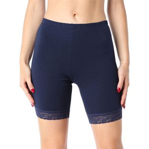Bellivalini Dames Leggings - Shorts - Korte - Viscose - Wielershorts - BLV-BLV50-225-LE - Donkerblauw - L