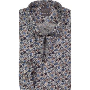 OLYMP - Luxor - Overhemd - Wit - Mouwlengte 7 - Strijkvrij