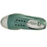 Natural World - Scarpe Celeste - Sportschoenen - Groen - Biologisch Katoen - Gevulkaniseerd Rubber