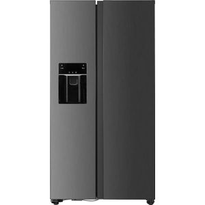 Fitelli KV520ISIL Amerikaanse koelkast RVS style 90 cm breed met ijs en waterdispenser