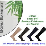 Bamboe Super Zacht Kniekousen 4-Paar in 4 Kleuren-Maat 39-42