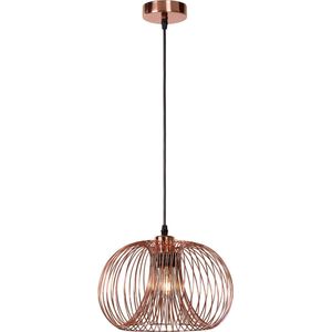 Lucide VINTI Hanglamp - Ø 30 cm - 1xE27 - Koper