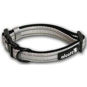 Alcott Essentials Adventure hondenhalsband reflecterend grijs 24 x 4 cm