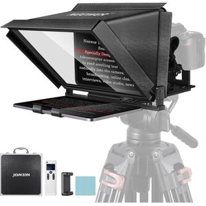 Neewer® - Aluminium Teleprompter voor iPad Tablet Smartphone DSLR Camera - Met Afstandsbediening - iOS/Android Compatibele App - Online Onderwijs/Vlogger/Live Streaming - Inclusief Etui